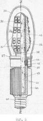 Мощная светодиодная лампа с охлаждением (патент 2568105)