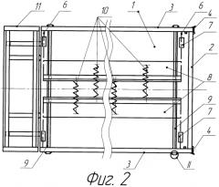Грузовая платформа автомобиля для перевозки рулонов сена, соломы (патент 2554036)
