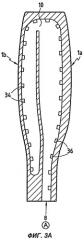 Лопатка газовой турбины с контурами охлаждения (патент 2296862)