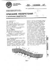 Крепление низового откоса грунтового сооружения (патент 1428802)