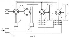 Электрическая передача мощности тягового транспортного средства (патент 2247039)