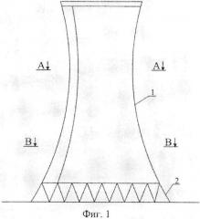Вытяжная башня градирни (патент 2613692)