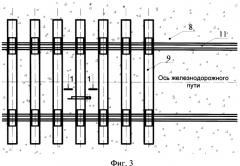 Устройство для повышения поперечной устойчивости рельсошпальной решетки в балласте (варианты) (патент 2339756)