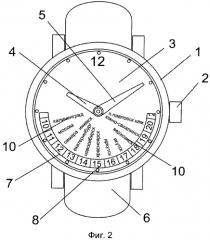 Часы с индикацией времени в часовых зонах россии (варианты) и способ осуществления одновременной индикации времени во всех часовых зонах россии (патент 2568337)