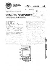 Устройство для моделирования систем массового обслуживания (патент 1325501)