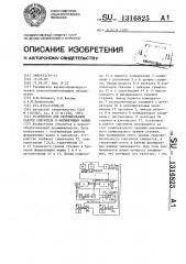 Устройство для регулирования работы смесителя и формирующих машин (патент 1316825)