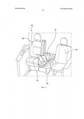 Кресло транспортного средства, оснащенное средствами крепления съемного столика (патент 2612338)
