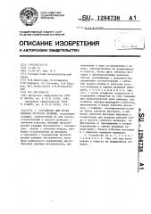 Устройство для резки проката круглого сечения (патент 1284738)