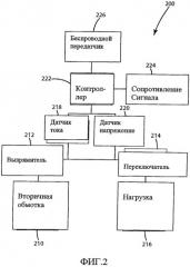 Индуктивный источник питания с контролем рабочего цикла (патент 2492567)