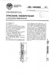 Гидромониторное буровое долото (патент 1441052)