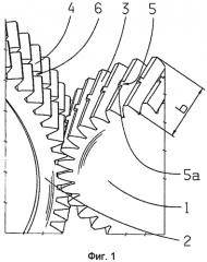 Зубчатая передача с косозубым зацеплением (патент 2551251)