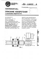 Линия термообработки и штамповки деталей (патент 1130727)