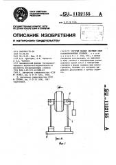 Упругий подвес несущих опор балансировочных станков (патент 1132155)