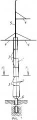 Одностоечная свободностоящая опора линии электропередачи (патент 2256758)
