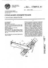 Устройство для выгрузки штучных грузов (патент 1736913)