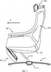 Кресло и опорные структуры (патент 2625225)
