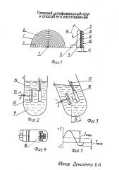 Плоский шлифовальный круг и способ его изготовления (патент 2657669)