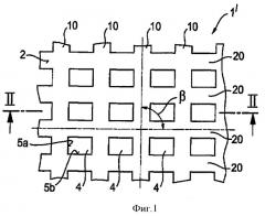 Решетчатая структура, применение решетчатой структуры и емкость с решетчатой структурой (патент 2408408)