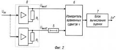 Схема для измерения разности группового времени запаздывания (варианты) (патент 2269786)