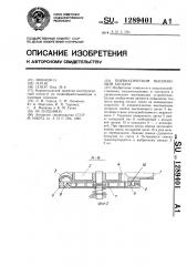 Пневматический высевающий аппарат (патент 1289401)