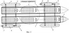 Способ формирования надводного транспорта для перевозки грузов (вариант русской логики - версия 4) (патент 2527606)