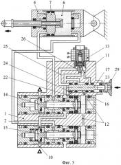 Пятилинейный двухпозиционный клапанный пневмораспределитель привода дверей транспортного средства (патент 2269038)
