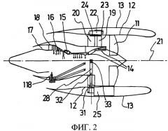 Турбореактивный двигатель для крепления на хвостовой части фюзеляжа летательного аппарата в верхнем положении (патент 2354587)