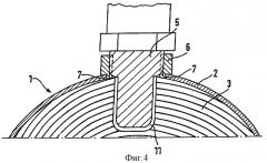 Способ изготовления сотового элемента с фланцевой деталью для крепления датчика и соответствующий сотовый элемент (патент 2307943)