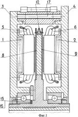 Двухпакетный торцевой генератор (патент 2312445)