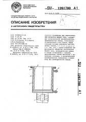 Устройство для ультразвуковой обработки жидких сред (патент 1261700)