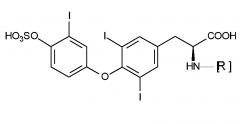 Способ получения сульфатированного производного 3,5-дийод-о-[3-йодфенил]-l-тирозина (патент 2610093)