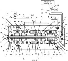 Атомный газотурбинный двигатель с форсажем (патент 2376483)