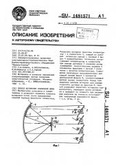 Способ юстировки солнечной печи (патент 1481571)