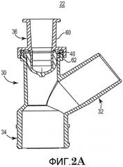 Адаптер для отсасывающего катетера закрытого типа с промывочным приспособлением (патент 2506962)