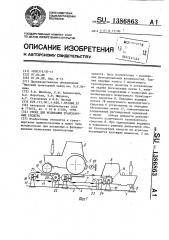 Стенд для испытания транспортных средств (патент 1386863)