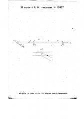 Путевой шаблон для укладки переходных кривых стрелочных переводов (патент 13427)