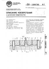 Стенд для изготовления предварительно напряженных железобетонных изделий (патент 1308740)