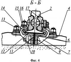 Силовая опорная система для рельсового стыка (патент 2493312)