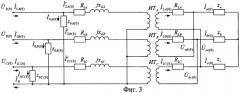 Способ контроля под рабочими токами и напряжениями деформации обмоток понижающего трехфазного двухобмоточного трехстержневого силового трансформатора (патент 2478977)