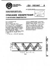 Гибкий шнек (патент 1021647)
