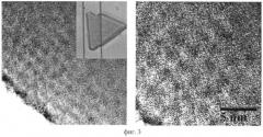 Сверхрешетка нанокристаллов со скоррелированными кристаллографическими осями и способ ее изготовления (патент 2414417)