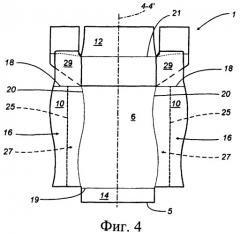Сложенная заготовка для изготовления жесткой упаковки (патент 2358886)