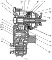 Раздаточная коробка для автомобилей с управляемым фрикционным сцеплением (патент 2398993)