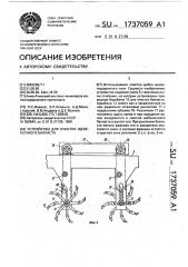 Устройство для очистки щебеночного балласта (патент 1737059)