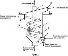 Устройство для пылеулавливания, утилизации тепла и разделения пыли на фракции (патент 2323784)