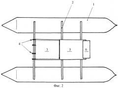 Надувной катамаран (варианты) (патент 2440270)