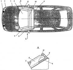 Устройство к легковому автомобилю для защиты водителей велосипедов (патент 2654655)