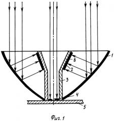 Солнечный фотоэлектрический модуль с концентратором (патент 2277679)