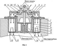 Устройство впуска воздуха в проточную часть гидротурбины (патент 2403433)
