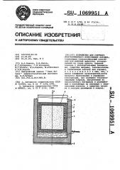 Устройство для горячего изостатического прессования порошка (патент 1069951)